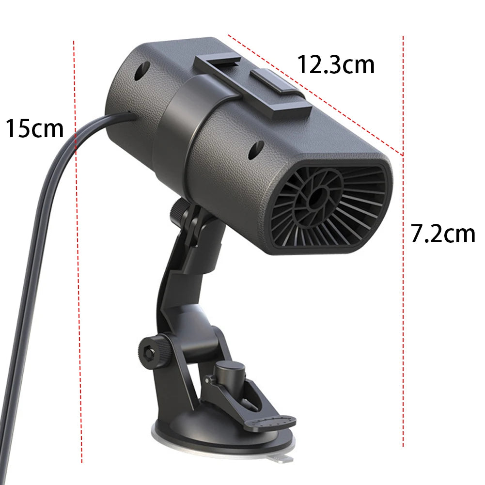 12V 200W Car Heater Demister Universal Car Defogger Adjustable Window Windshield Defrosting Heater Car Accessories