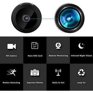 Mini Wireless Magnetic Camera, Live Audio & Video Monitoring in Real Time