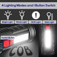 Brightest Flashlight 990000000 Lumens – Ultra-Powerful Rechargeable LED Torch with 4 Lighting Modes & Side COB Light