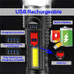 Brightest Flashlight 990000000 Lumens – Ultra-Powerful Rechargeable LED Torch with 4 Lighting Modes & Side COB Light