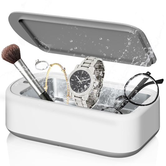 Ultrasonic Jewelry Cleaner – Portable Sonic Cleaning Machine for Rings, Glasses & Watches