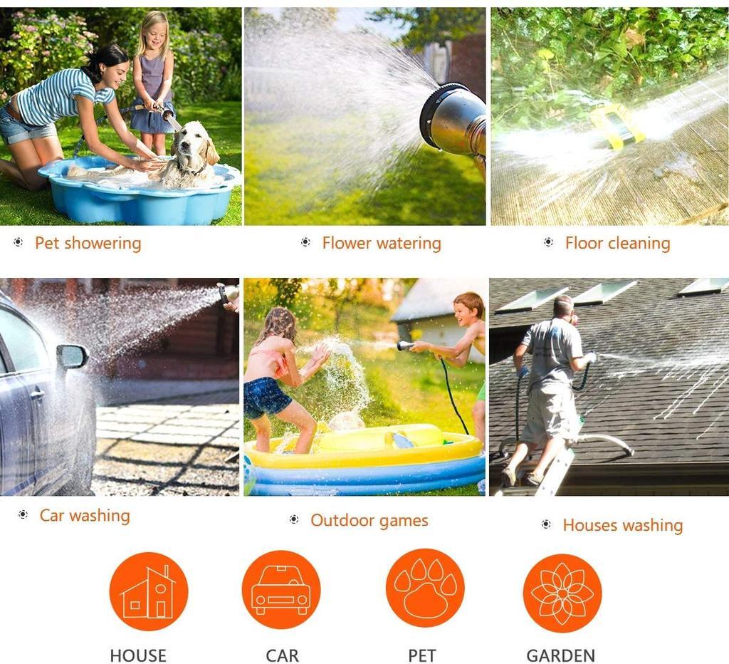 Expandable Garden Hose – Flexible, Lightweight & Heavy-Duty with Spray Nozzle