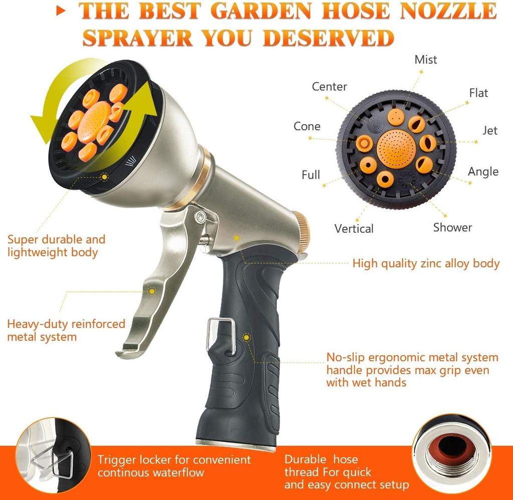 Expandable Garden Hose – Flexible, Lightweight & Heavy-Duty with Spray Nozzle