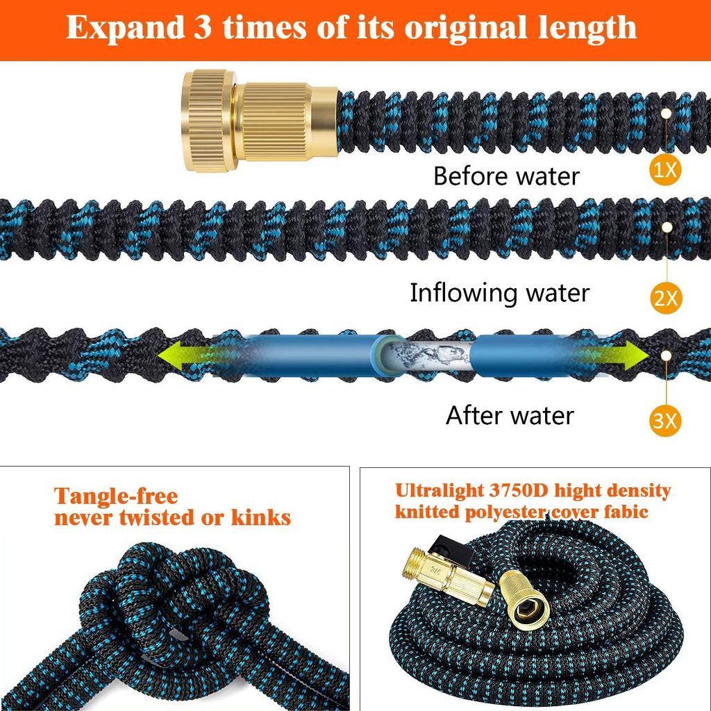 Expandable Garden Hose – Flexible, Lightweight & Heavy-Duty with Spray Nozzle
