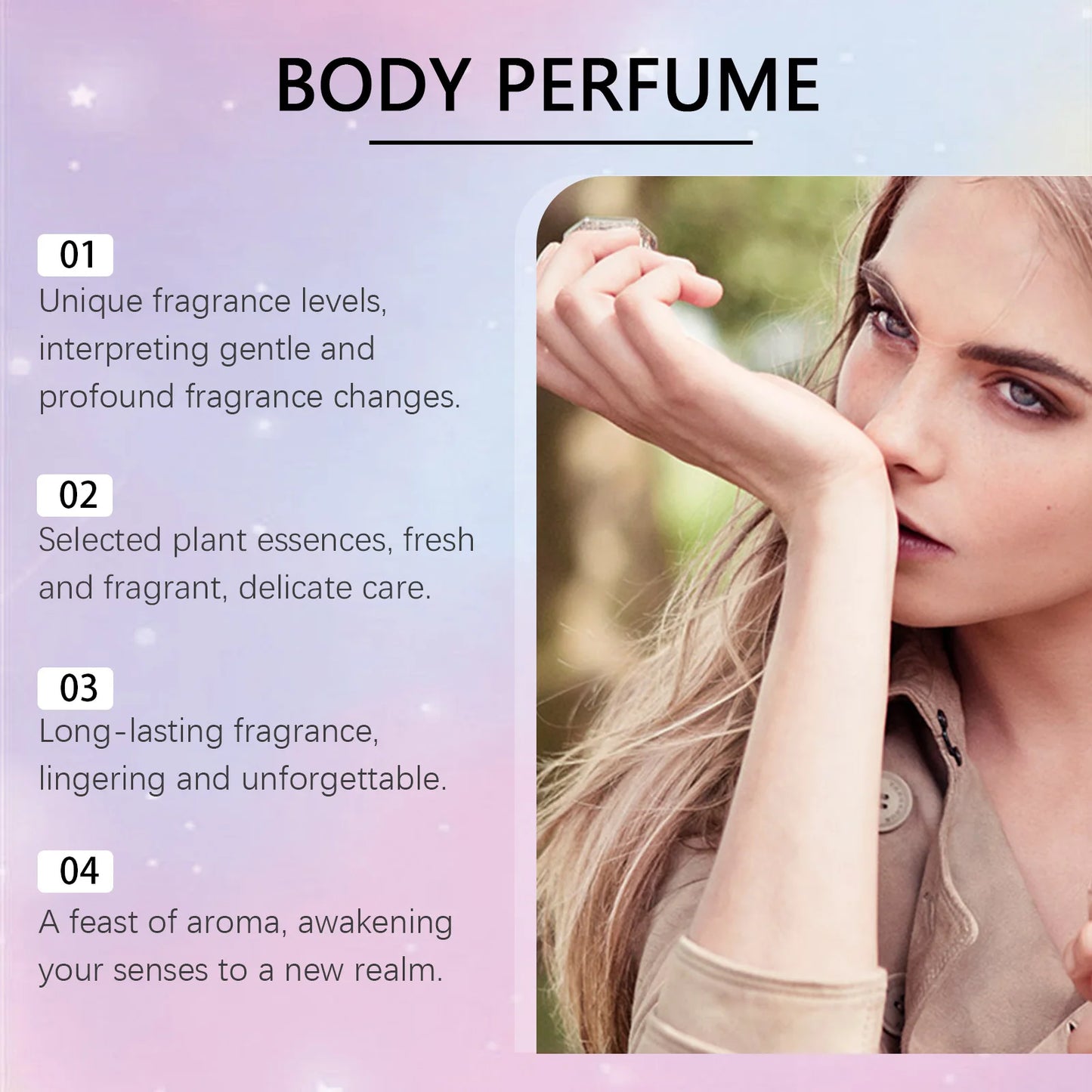 Roxelis 1set Body Fragrance Perfume Spray Set Long Lasting Freshing Fruit Scent Daily Dating Glamour Flirting Elegant Perfume