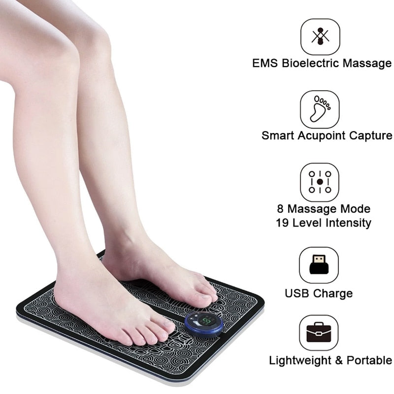 Foldable Electric Foot Massager - EMS Foot Massager