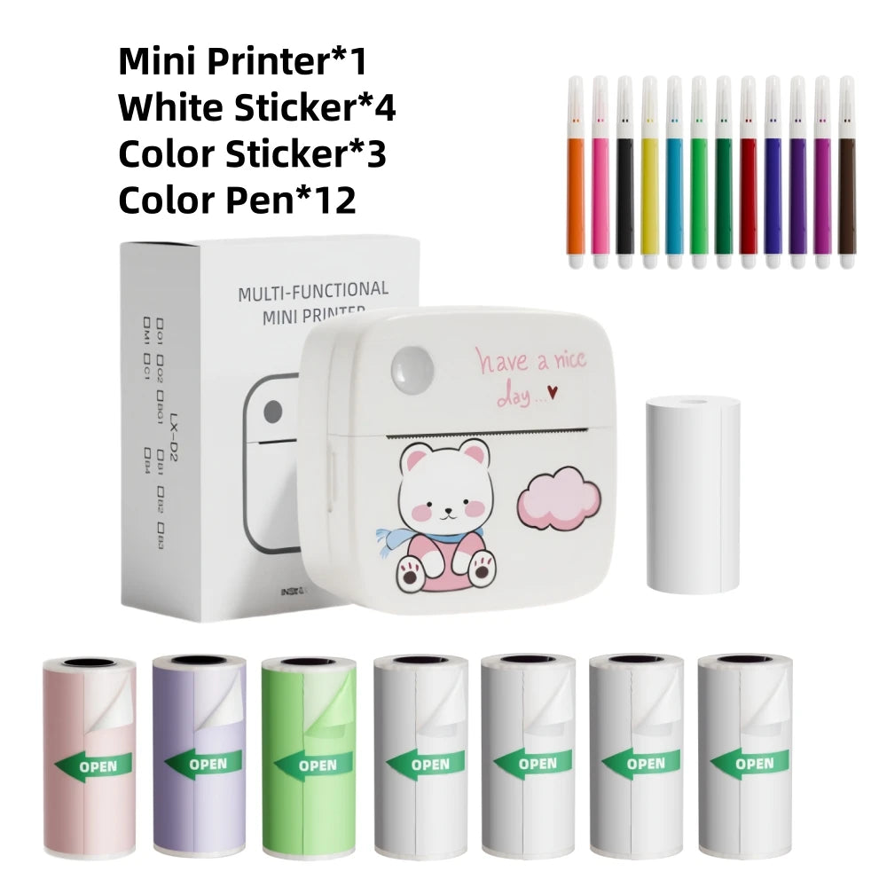 B2 Mini Printer Sticker Thermal Inkless Printer iOS Android Bluetooth Portable Printers Photo Printing Maker for iPhone Xiaomi