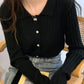 V Neck Autumn Winter Sweater Pullovers Women 2025 Button Pullover Women Soft Sweater Jumper Fashion Tops