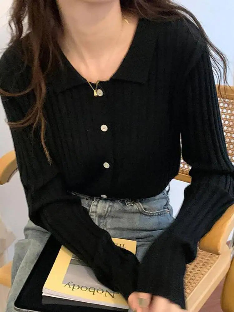 V Neck Autumn Winter Sweater Pullovers Women 2025 Button Pullover Women Soft Sweater Jumper Fashion Tops
