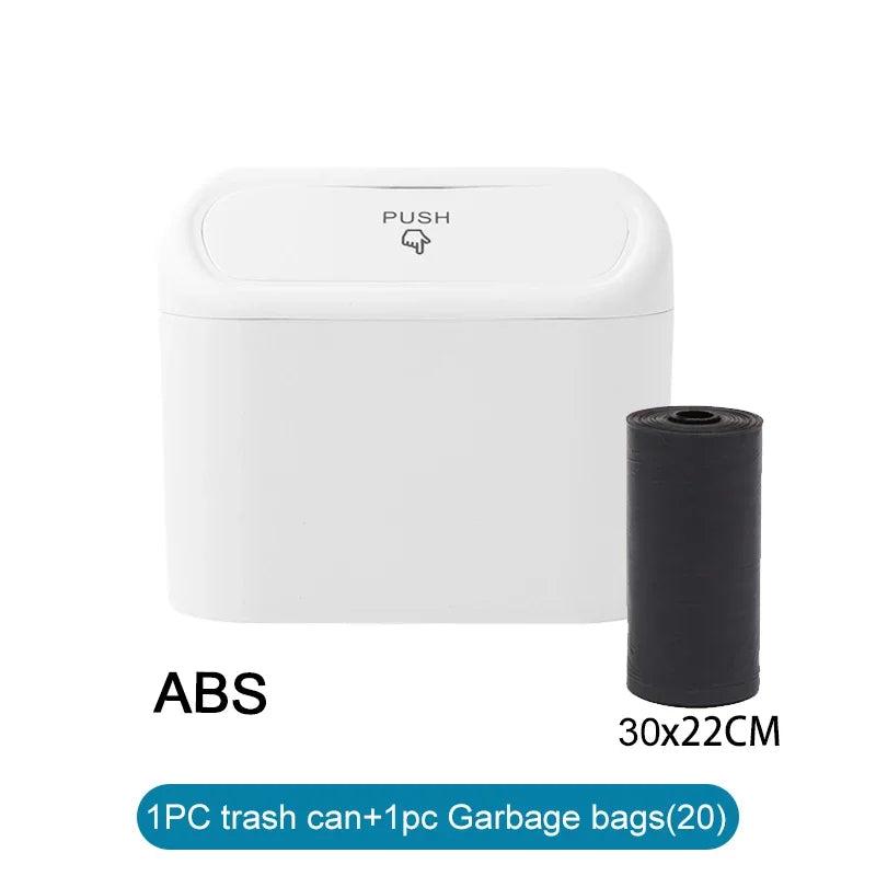 Car Trash Can (with Lid) Contains 60 (300) Garbage Bags, Small Car Trash Can, Leak-proof Mini Car Accessories 2026