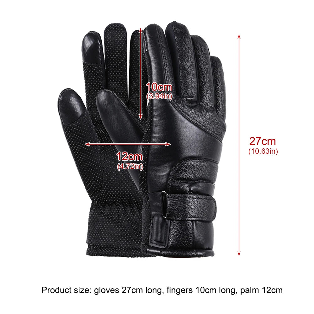 Motorcycle 5V USB Electric Glove Winter Warmth Cold Resistance Touch Screen Outdoor Cycling Sport Gloves Moto Heating Gloves