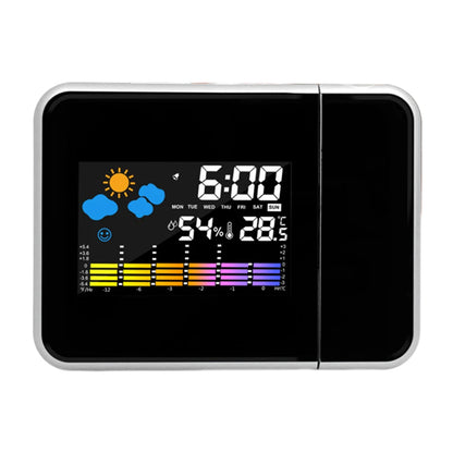 Smart Alarm Clock with Night Backlight Desk Table Thermometer Hygrometer Projection Clock for Home Living Room Bedroom