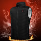 Intelligent Heated Vest Men Women USB Electric Thermal Warm Clothes 9 Areas Zone for Outdoor Hunting for Sports Hiking Oversized