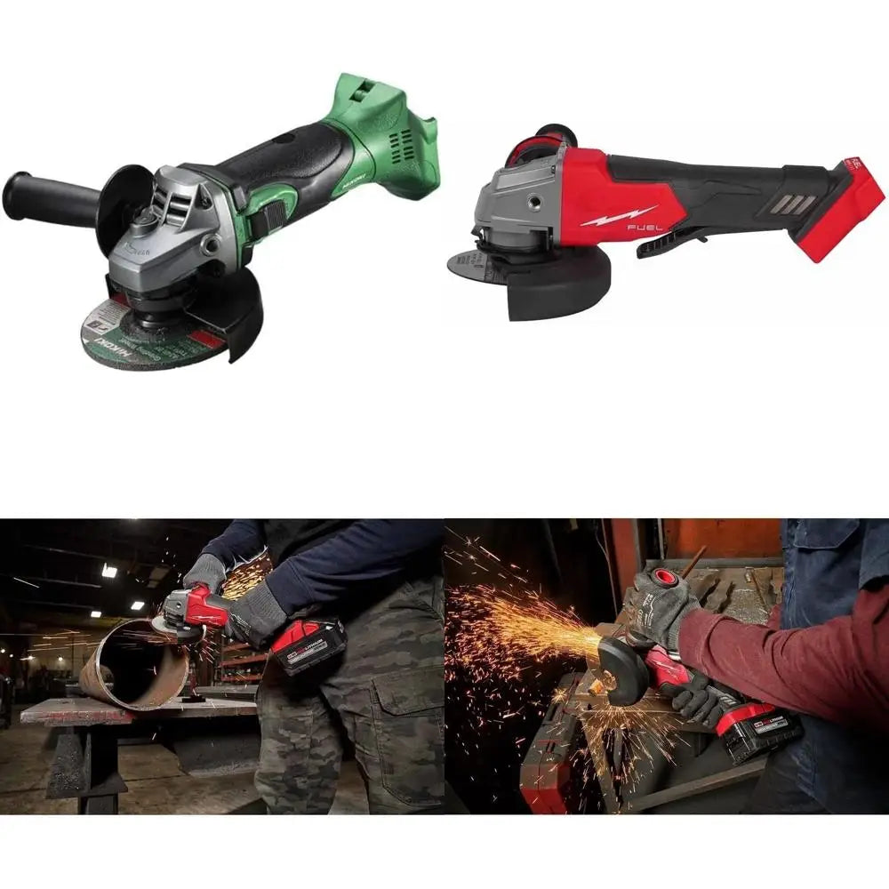 18V Cordless 115mm Angle Grinder - High Performance Power Tool for Precision Cutting and Grinding