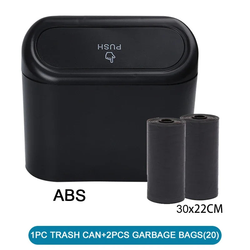 Car Trash Can (with Lid) Contains 60 (300) Garbage Bags, Small Car Trash Can, Leak-proof Mini Car Accessories 2026