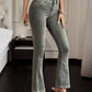 High Waist Plus Size Grey Denim Pants Stretch Fit Jeans for Full Figured Women Body Sculpting Flare Cut Clothing