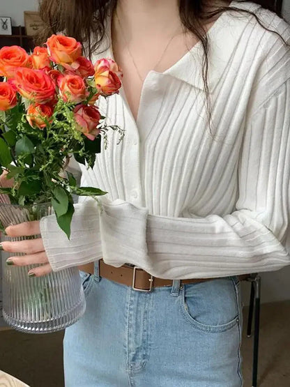 V Neck Autumn Winter Sweater Pullovers Women 2025 Button Pullover Women Soft Sweater Jumper Fashion Tops