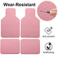 4Pcs Auto Foot Pad Non Slip Car Front Rear Mats Set Waterproof Universal Auto Carpet Car Interior Accessories