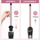 3/8 Inch Tourmaline Ceramic Curling Wand, Small Curling Iron for Short & Long Hair, 30S Instant Heat Up, 2 Temperature Settings,