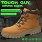 Rotary Button Waterproof Safety Shoes For Men Steel Toe Caps Male Indestructible Puncture-Proof Non Slip Security Work Boots