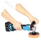 Brushless Angle Grinder 1600W Variable Speed Car Polisher for 18V Battery - Wet Polishing and Waxing Machine with Two Batteries