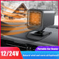 12/24V Portable Car Heater 120W 360 Rotating Windscreen Defroster Demister Defogging Defrosting Heating Fan Car Anti-Fog Heater