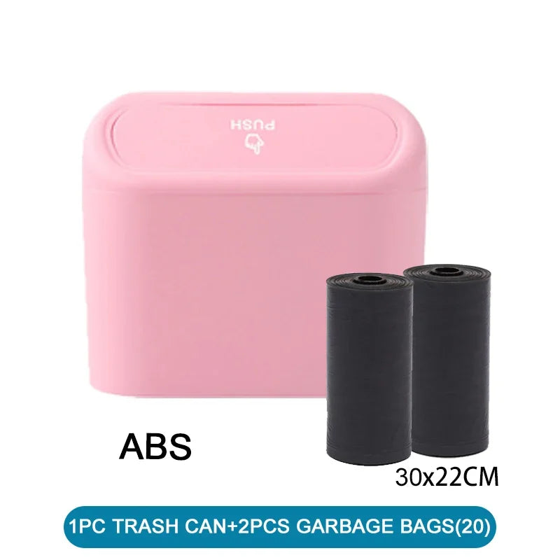 Car Trash Can (with Lid) Contains 60 (300) Garbage Bags, Small Car Trash Can, Leak-proof Mini Car Accessories 2026