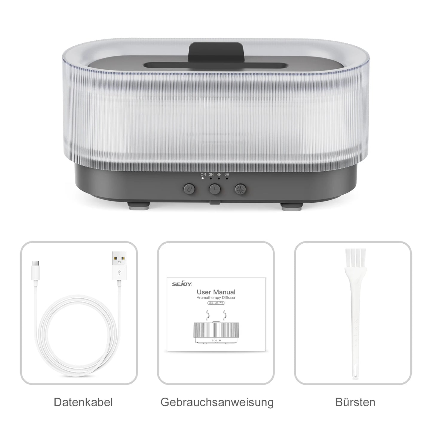 Sejoy Air Humidifier Essential Oils Humidifiers Home Aroma Humidifier Flame Automatic Fragrance Diffuser With LED Light