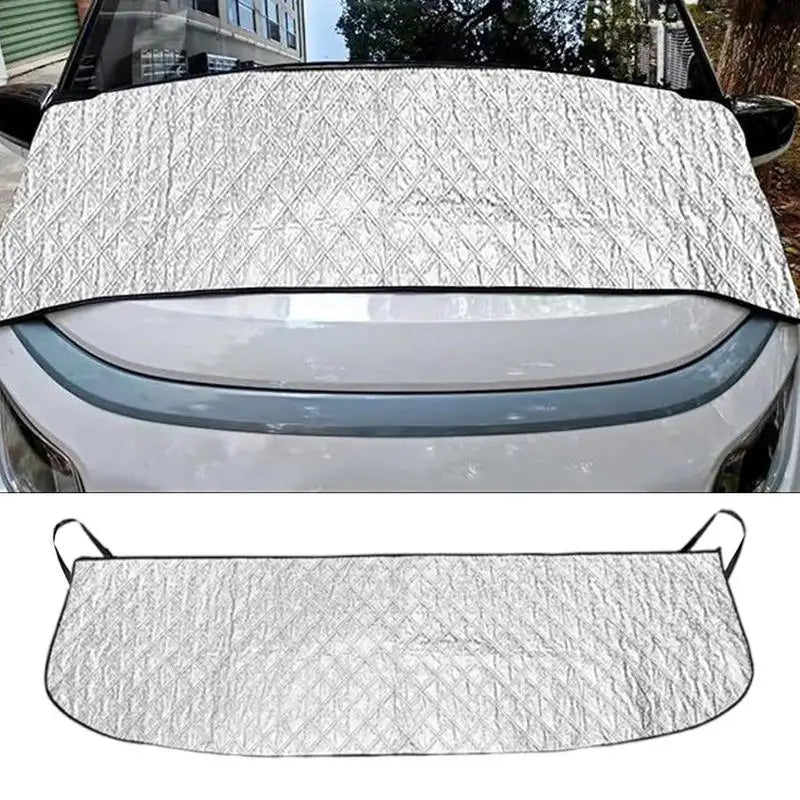 Car Windshield Cover For Ice And Snow Winter Frost Protector Silver Windshield Sun Snow Cover Winter Frost Protector For Cars