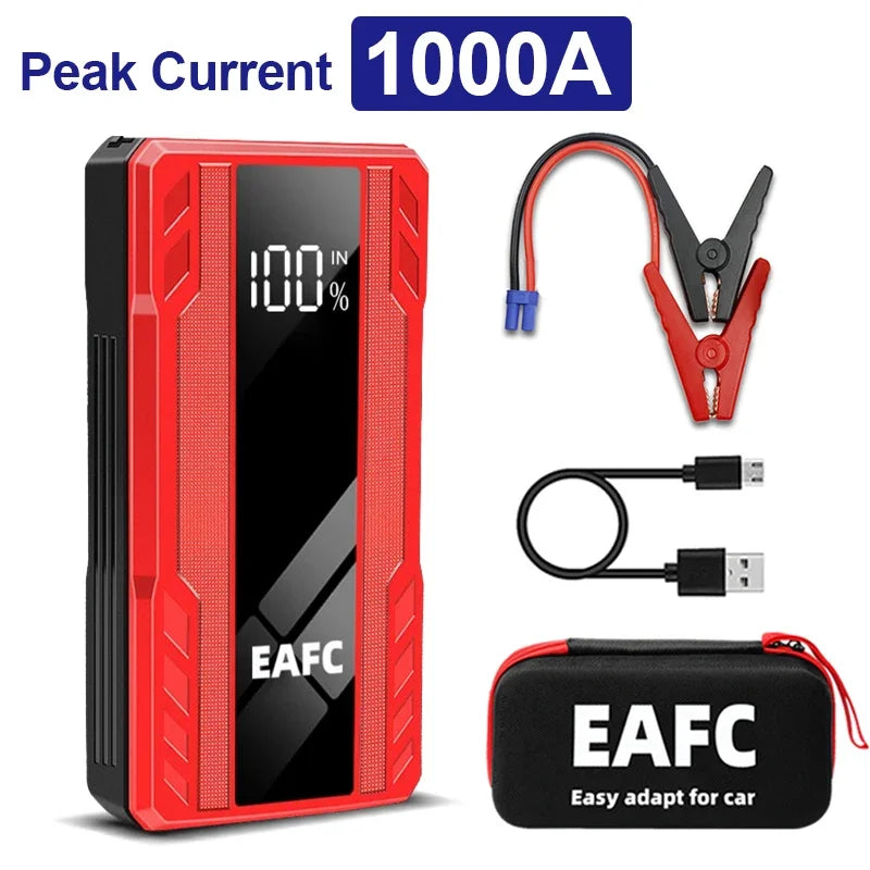 2000A Car Jump Starter Power Bank 12V Output Portable Emergency Start-up Charger 1000A for Cars Booster Battery Starting Device
