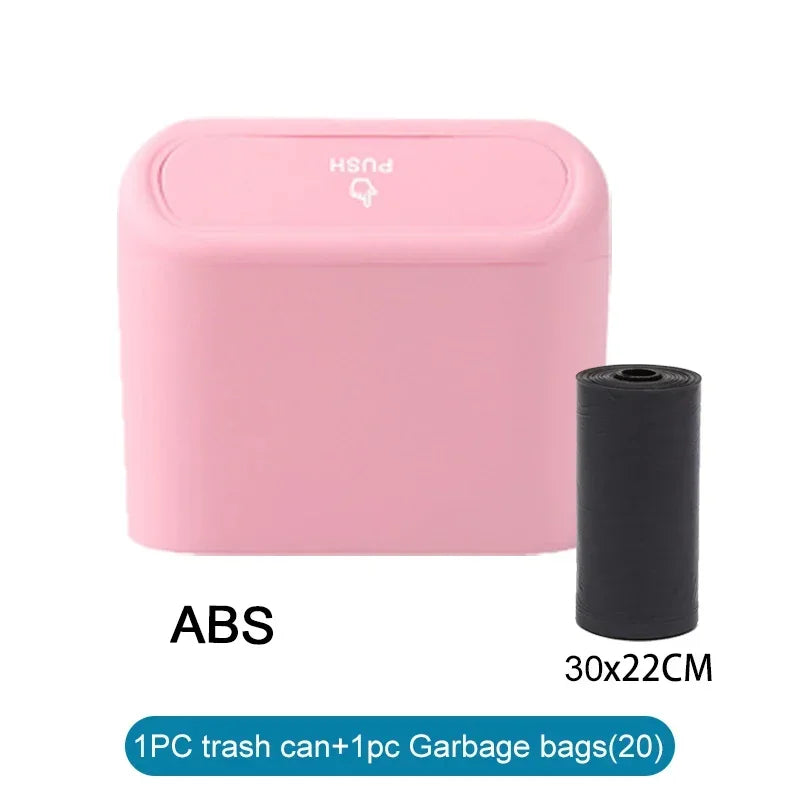 Car Trash Can (with Lid) Contains 60 (300) Garbage Bags, Small Car Trash Can, Leak-proof Mini Car Accessories 2026
