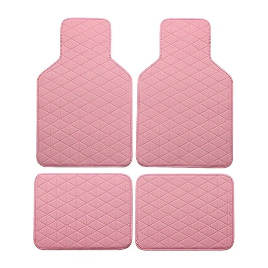 4Pcs Car Floor Mats PU Leather Car Carpet Mats Waterproof Universal Auto Carpet Car Interior Accessories