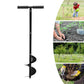 Manual Garden Auger Drill, Spiral Bit Post Hole Digger, Soil Sand Drill Tool with Gloves for Planting Bulbs Beach