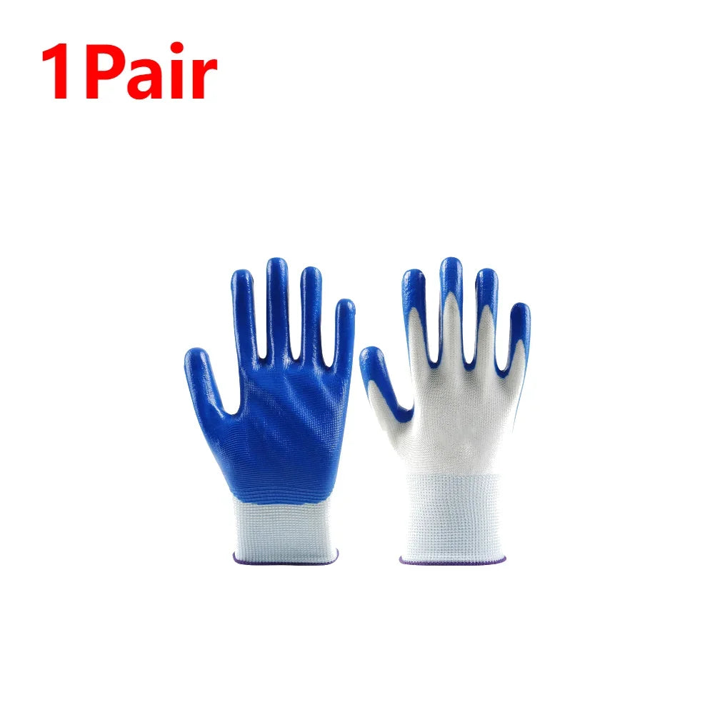 1-20Pairs Nitrile Gloves Safety Industrial Labor Work Gloves Wear-resistant Working Protective Gloves for Hands Protection