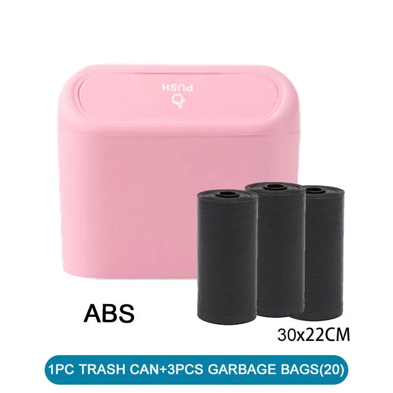 Car Trash Can (with Lid) Contains 60 (300) Garbage Bags, Small Car Trash Can, Leak-proof Mini Car Accessories 2026