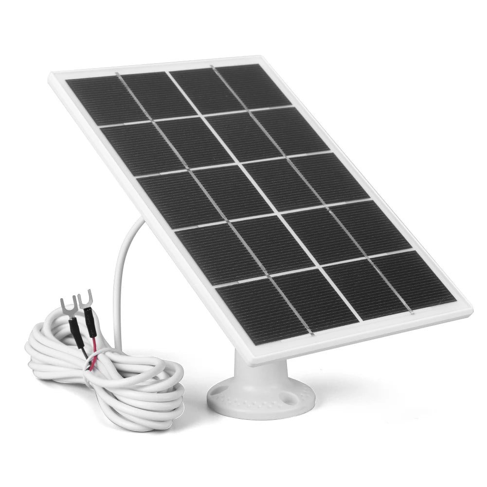 6-3W Solar Panel for Ring Doorbell IP65 Waterproof Solar Charger 360° Adjustable Wall Mount for Ring Video Doorbell 4 3 3 Plus 2