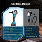 21V Cordless Brushless Angle Grinder, 9000 RPM with 4.0Ah Battery & 4-1/2'' Discs for Metal Cutting, Grinding, Sanding