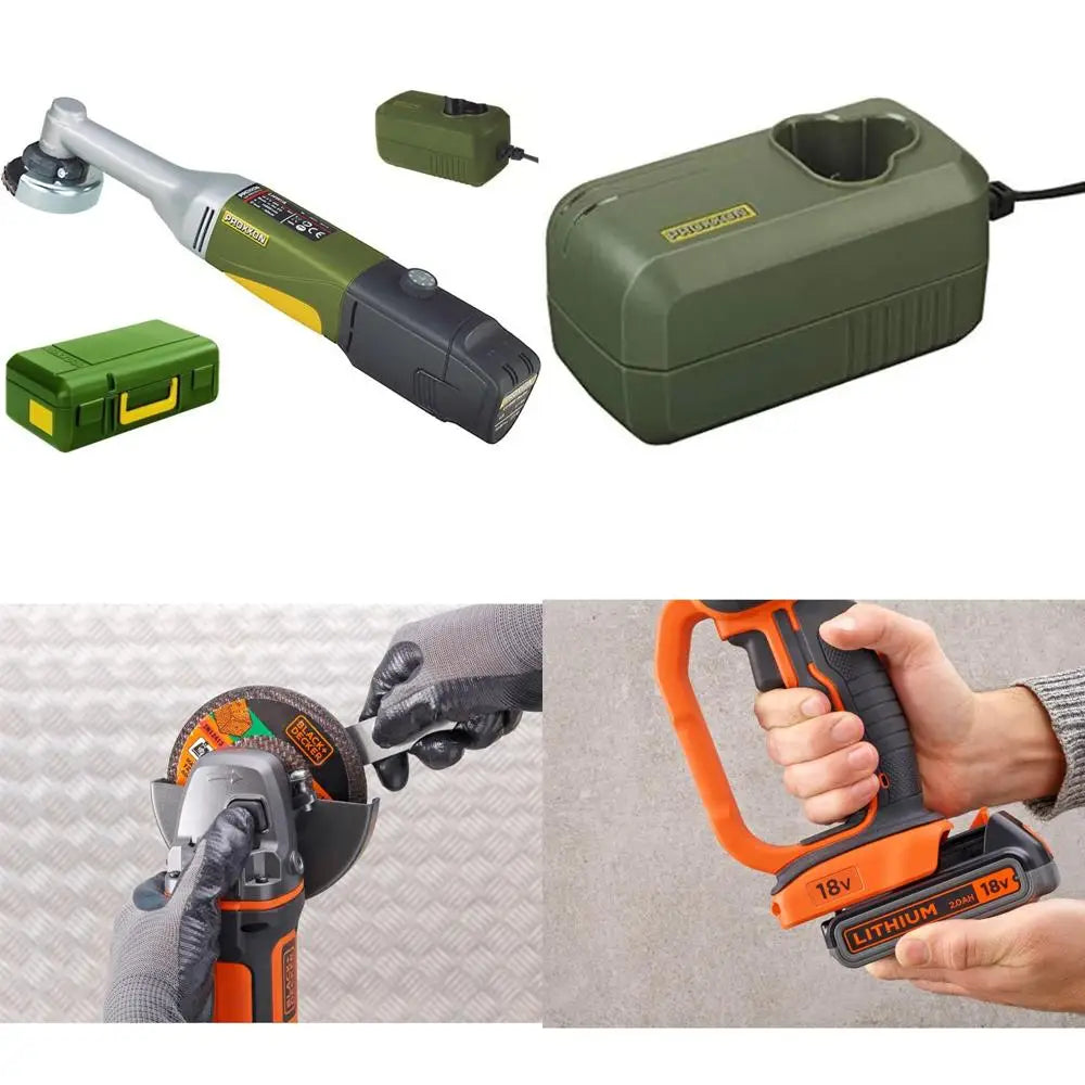 Cordless Long-Neck Angle Grinder for Precision Cutting and Grinding, Ideal for DIY and Professional Use