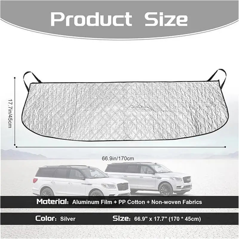 Car Windshield Cover For Ice And Snow Winter Frost Protector Silver Windshield Sun Snow Cover Winter Frost Protector For Cars