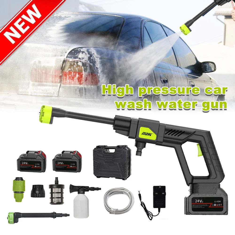 100BAR 1000W Brushless Cordless High Pressure Car Washer Rechargeable Car Cleaning Washer Spray Foam Generator Water Gun Machine