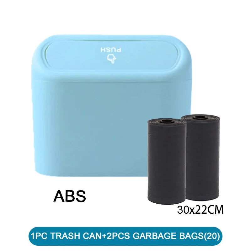 Car Trash Can (with Lid) Contains 60 (300) Garbage Bags, Small Car Trash Can, Leak-proof Mini Car Accessories 2026