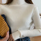 2025 Knit Jumpers Top Chic Autumn Winter Sweater Pullovers Women Long Sleeve Casual Turtleneck Warm Basic Sweater