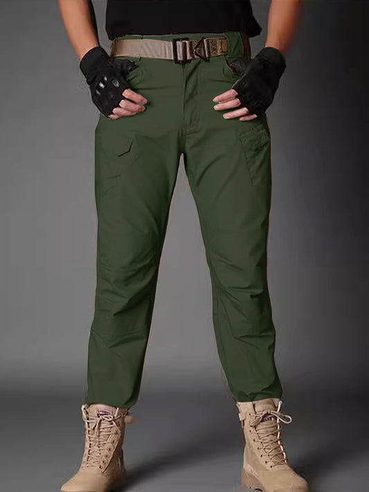 Men's Cargo Pants Multi Pockets Work Trousers Casual Tactical Pants Male Outwear Straight Autumn Winter Wear-resisting Trousers