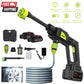 100BAR 1000W Brushless Cordless High Pressure Car Washer Rechargeable Car Cleaning Washer Spray Foam Generator Water Gun Machine
