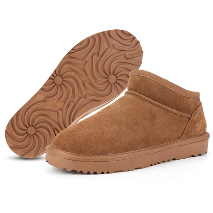 Women Snow Boots Slip On Short Boots Water Resistant Comfort Ankle Boots Faux Fur Lining Boots for Outdoor Sports