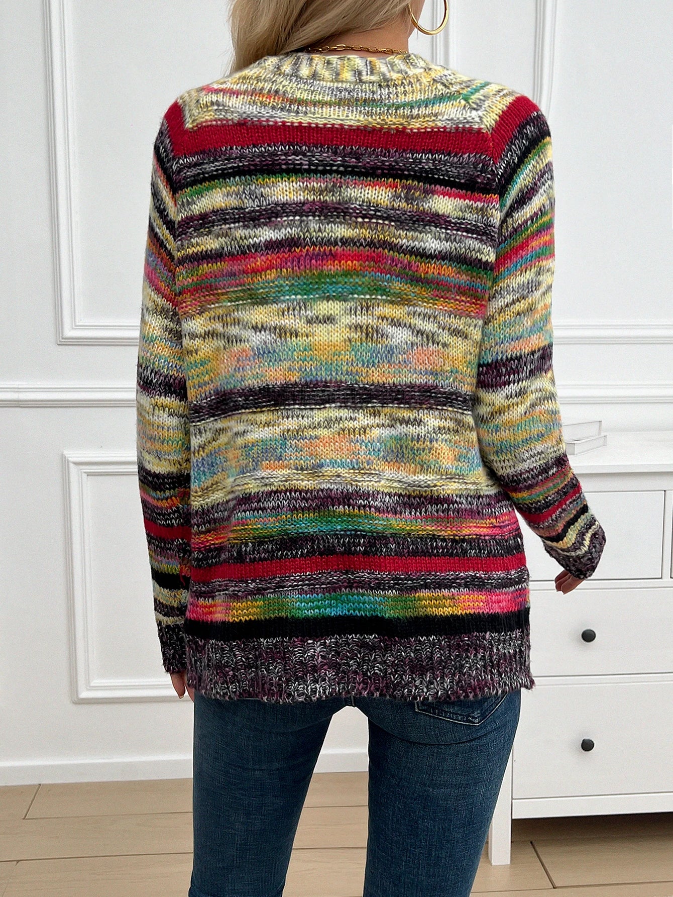 Sweater Knitted Cardigan Thin Loose Jacket For Women 2024 Korean Casual Y2k Crop Clothes Elegant Female Clothing Fashion Top