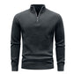 Men's Sweater Spring Outer Wear Quarter Zip Sweaters Polo Zip Pullover Cable Knit Mock Neck Turtleneck Top US Size