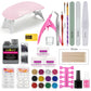 Acrylic Nail Kit For Beginners Acrylic Nail Powder Liquid Set Nail Kit Acrylic Set Gel Polish UV Light Manicure Salon