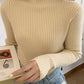 2025 Knit Jumpers Top Chic Autumn Winter Sweater Pullovers Women Long Sleeve Casual Turtleneck Warm Basic Sweater