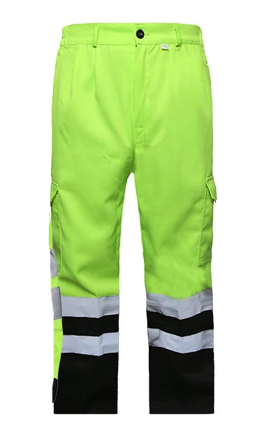 Outdoor Construction Work Clothes Suit Men's Fluorescent Green Belt Reflective Strip Anti-static Electrician's Labor Protection